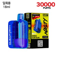 [네스티바] 클리어 더블슬로우블로우 일회용 전자담배 30000puffs