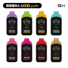 [BLVK] 블랙유니콘 엘로플러스 일회용 전자담배 6000puffs